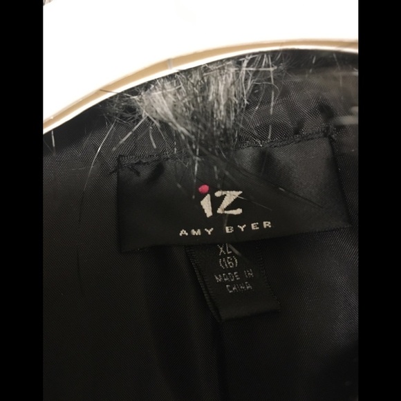 Amy Byer Girl's Grey Wool Blend Pea Coat - Picture 3 of 11